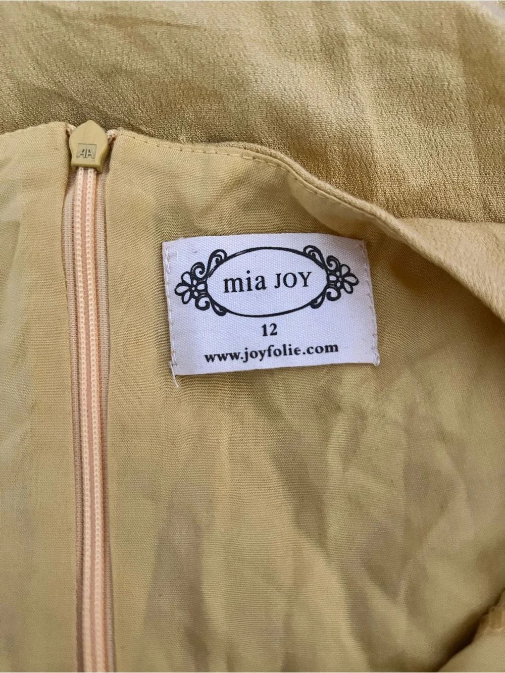 Joyfolie Viola Dress Size 12 Mustard Yellow Tiered Maxi Dress Boho Cottagecore